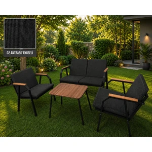 Viento, Bahçe Mobilyası, 2 + 1 + 1, Sehpalı