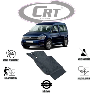 VW Caddy 2003-2021 TEK SOL 3D Araca Özel Paspas