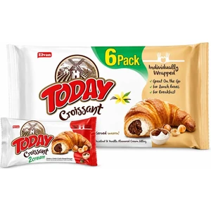 Today Kruvasan Çikolata Vanilyalı 40 Gr. 6 Adet (1 Kutu)