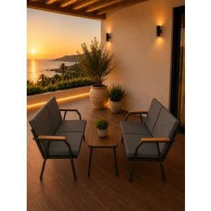 VİENTO 2-2 BAHÇE BALKON MOBİLYASI,SEHPALI,