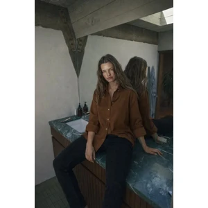 Oversize Uzun Basic Gömlek