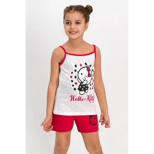 Hello Kitty Lisanslı Krem Kız Çocuk Şort Takım