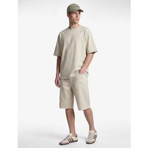 Pamuklu Kısa Kollu Bisiklet Yaka Basic Oversize Tişört