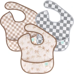 SuperBib Önlük - 3lü Paket Palms + Checks