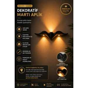 Dekoratif Martı LED Aplik