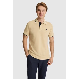 U.s. Polo Assn. Erkek Bej Tişört Basic 50326975-VR011
