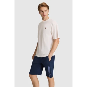 U.s. Polo Assn. Erkek Krem Tişört Basic 50326993-VR071