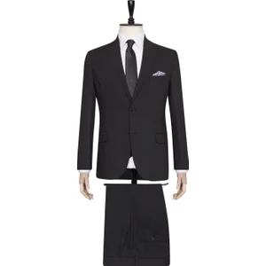Yelekli Slim Fit Takım Elbise