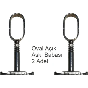 Oval Askı Babası Açık  2'li