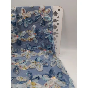 Ünsal Tekstil Pullu Papatya Abiyelik Kumaş