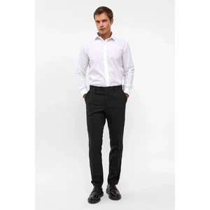 Siyah Slim Düz Klasik Pantolon