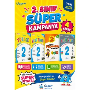 Üçgen Yayıncılık 2.sınıf Kampanyalı Set (4 Kitap)