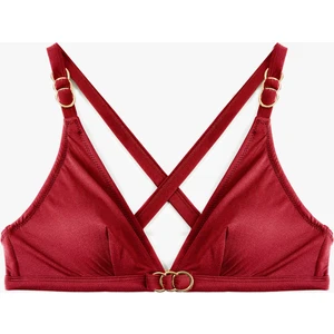 Aksesuarlı Çapraz Askılı Bikini Üstü
