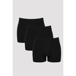 Erkek Pamuklu Siyah Basic Tube 3lü Boxer