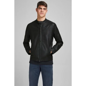 Jack & Jones Erkek Suni Deri Ceket