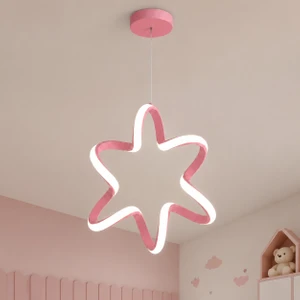 Yalven Pembe LED Sarkıt Avize Alüminyum Malzeme ile Modern Tasarım Çocuk Odası İçin