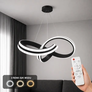 Arona LED Sarkıt Avize 3 Renk Kumandalı
