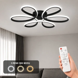 Niva LED Plafonyer Avize 3 Renk Kumandalı