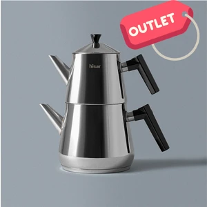 Heybeli Plus Midi Çelik Çaydanlık Siyah **outlet**