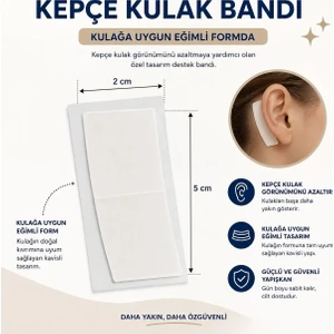 48 Adet Şeffaf Çift Taraflı Kulak Bandı