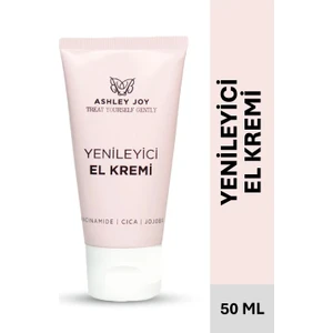 Ashley Joy Yenileyici ve Nemlendirici Anti-Aging El Kremi 50 ml - Niacinamide, Cica, Jojoba, Hyaluronik Asit
