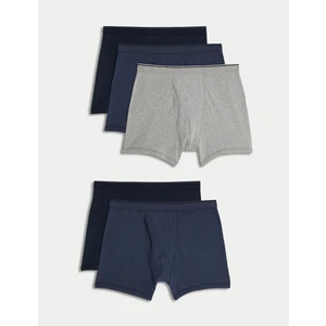 Marks & Spencer Saf Pamuklu 5'li Cool & Fresh™ Trunk Seti