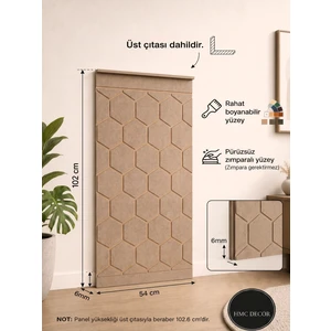 HMC Decor Dekoratif Boyanabilir Duvar Paneli Model 2