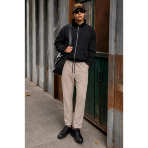 Bej Basic Waffle Kumaş Erkek Pantolon 6509