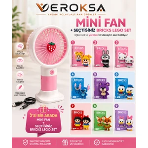 Pembe Mini Fanlı Bricks Legolar