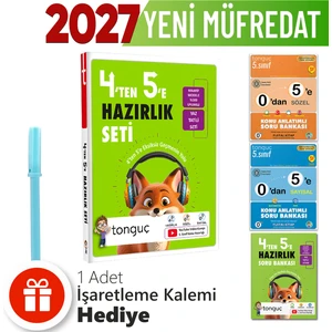 Tonguç Akademi 4'ten 5'e Hazırlık Seti + Hediyeli