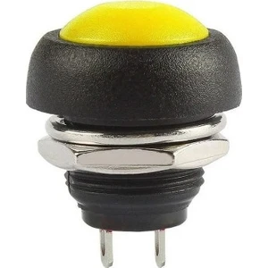 Roboyol Store 12MM PBS-33B Push Buton Sarı