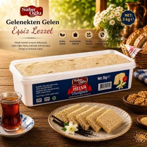 Vanilyalı Blok Helva 3000 gr