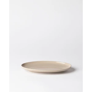 Madame Coco Aurea Kayık Tabağı - Bej - 25 cm