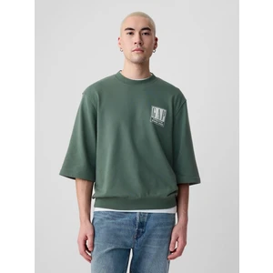 Erkek Yeşil Gap Logo Oversize Sweatshirt