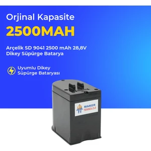 Ümit Maker Arçelik Sd 9041 2500 Mah 28,8V Dikey Süpürge Batarya