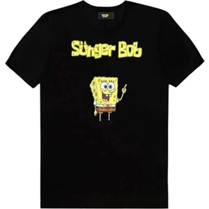  Sünger Bob Siyah TIŞÖRT124