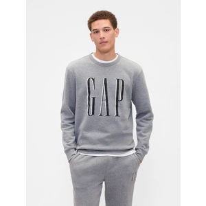 Erkek Gri Gap Logo Fleece Sweatshirt