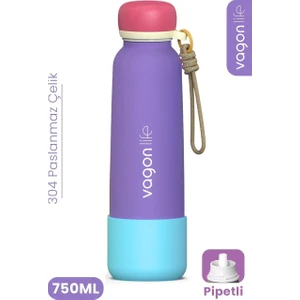 VGN-1106 750 ml Çelik Termos Mor