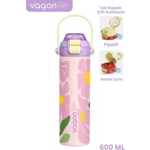VGN-1111 600 ml Çelik Termos Pembe