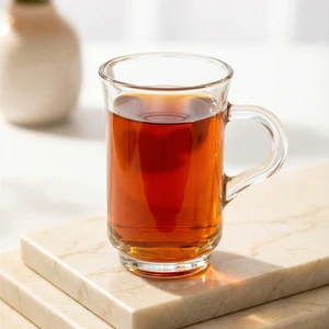 Ada Cam Kulplu Çay Bardağı 6 Kişilik 155 ml Kulplu