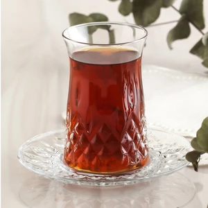 Odin Cam Çay Seti 6 Kişilik 170 ml (6 Çay Bardağı, 6 Çay Tabağı)