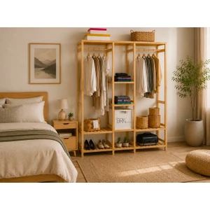 BRK Design Modern Ahşap Gardırop