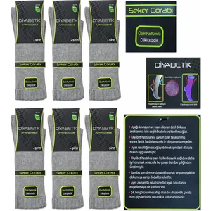 Erkek Bambu Şeker Çorabı 8100 - 6 Adet