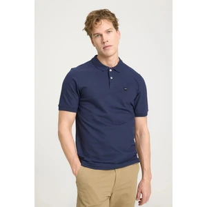 Regular Fit Normal Kesim Polo Yaka %100 Pamuk Lacivert Tişört