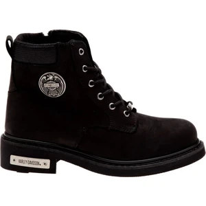 Harley Davidson Jim Erkek Siyah Nubuk Bot
