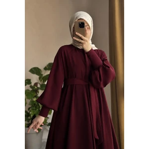 Ande Tesettür Sendy Kol Ferace - Bordo
