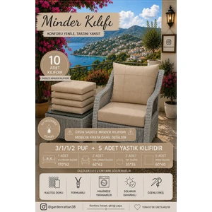 Rattano Garden SADECE"Minder Kılıfı"10 Parça