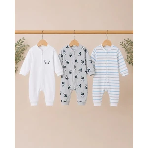 Unisex 3 Lü Bebek Panda Tulum