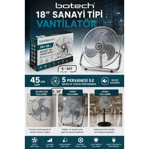 3 Pervaneli 130W Sanayi Tipi Vantilatör