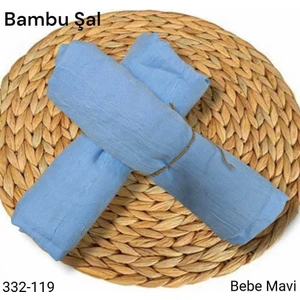 Lady Coco Bambu Kraş Şal (Bebe Mavisi) 332-119